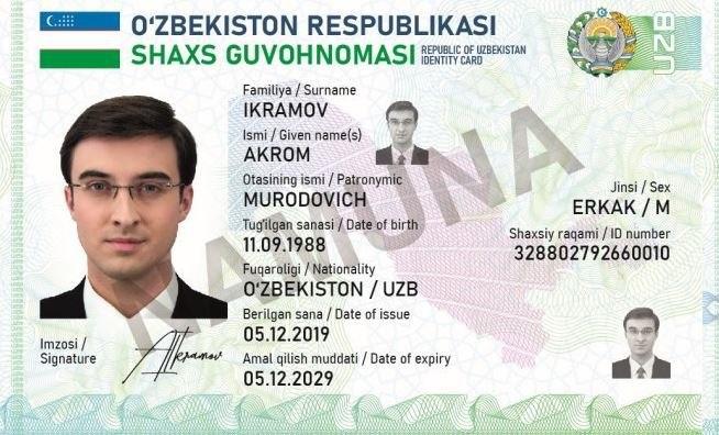 Biometrik pasport o‘rniga olinadigan ID-karta haqida batafsil ma’lumot