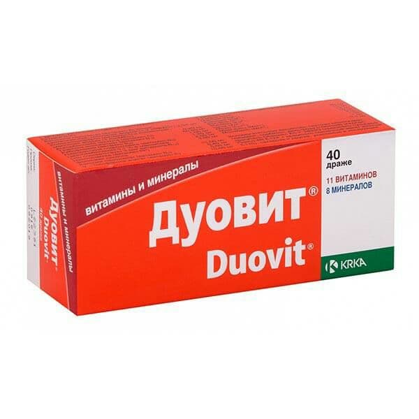 Duovit — 11 xil vitamin va 8 xil mineral moddalar