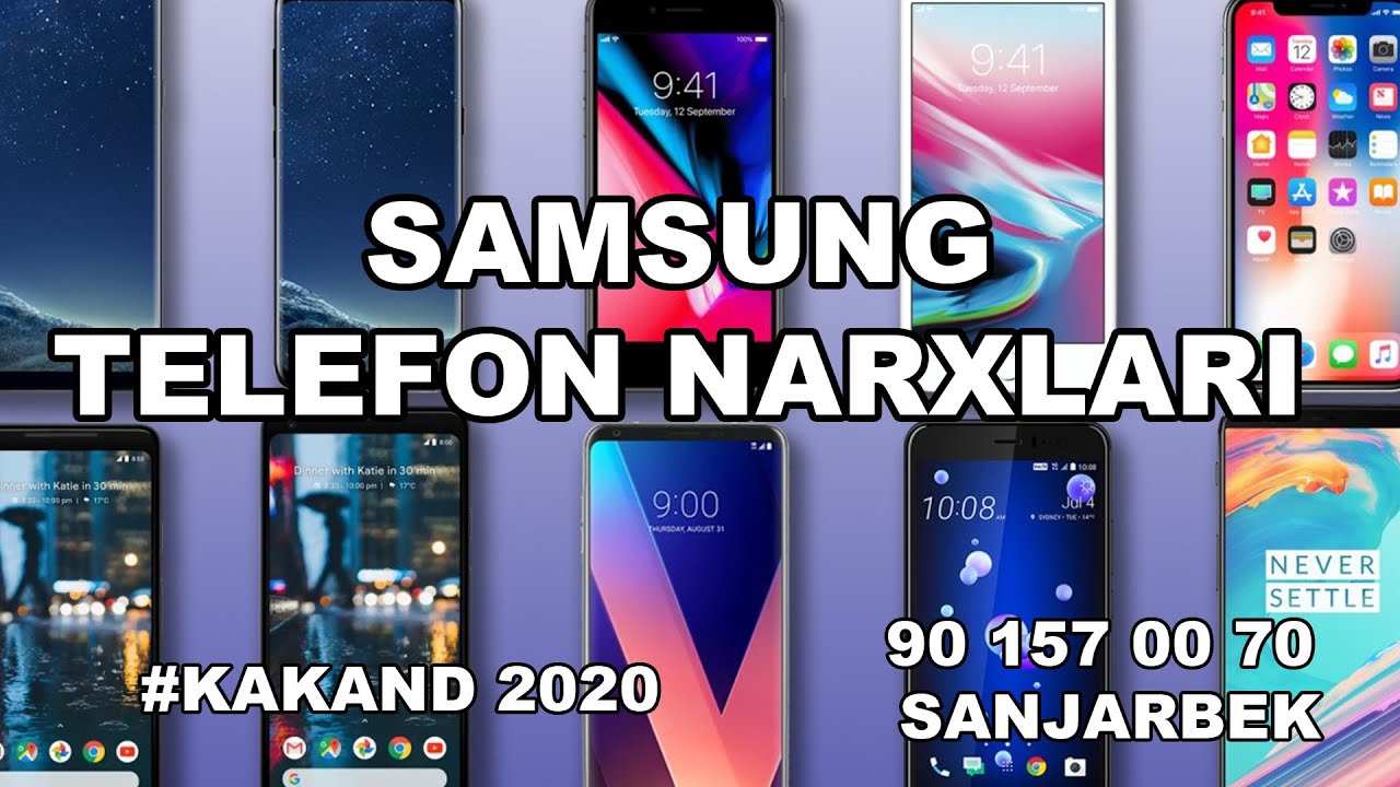 Samsung telefon narxlari